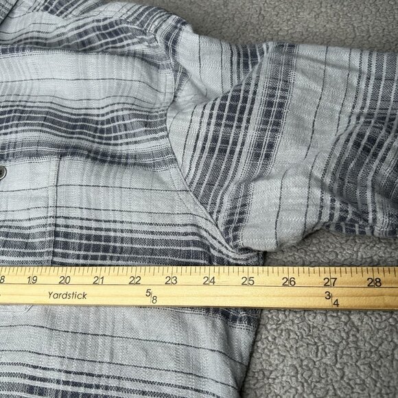 Kuhl Shirt Mens Skorpio 2XL Gray Plaid Camp Hiking Linen Blend Lightweight XXL - Picture 11 of 13